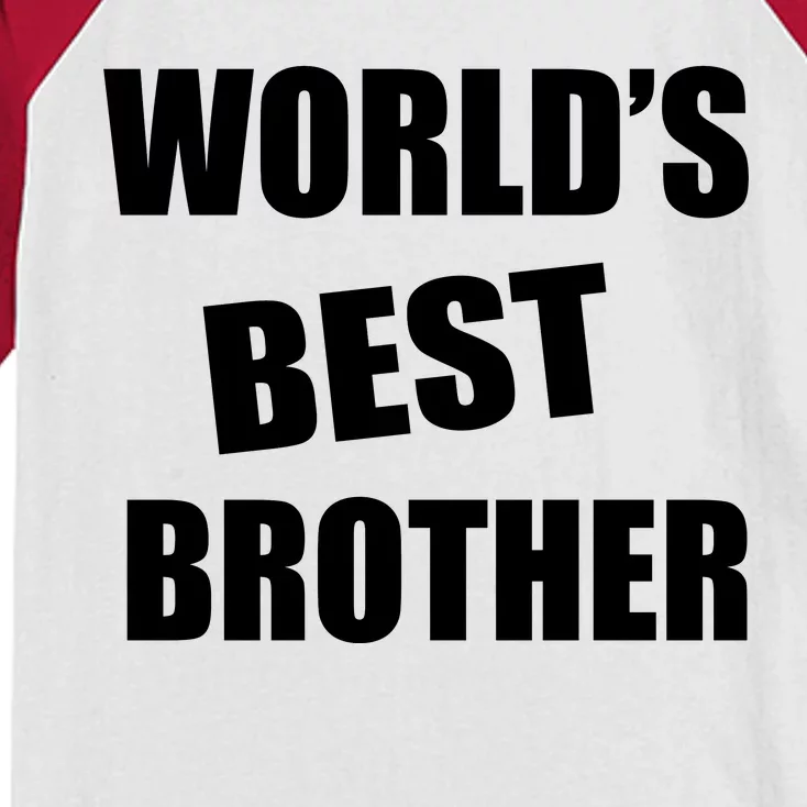 World's Best Brother Kids Colorblock Raglan Jersey