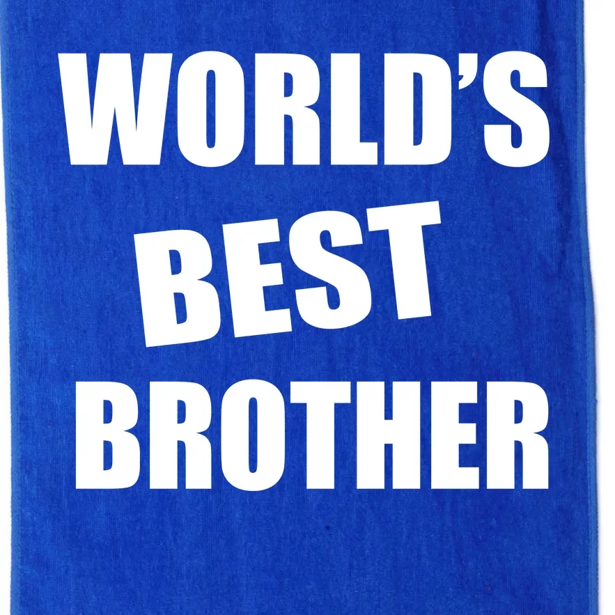 World's Best Brother Platinum Collection Golf Towel