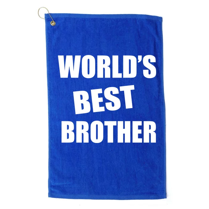 World's Best Brother Platinum Collection Golf Towel