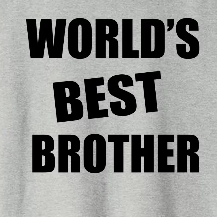 World's Best Brother Women's Crop Top Tee