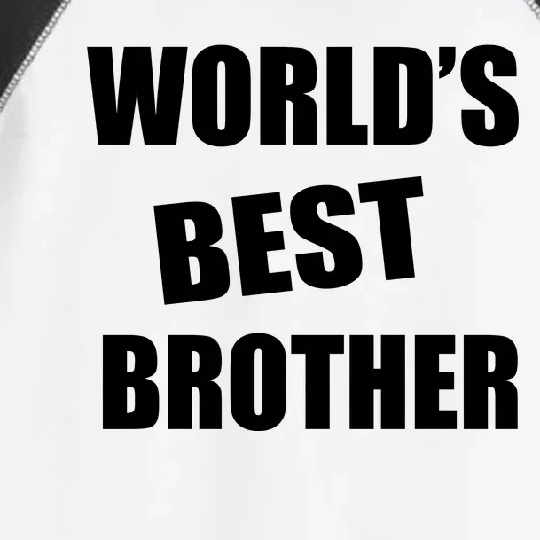 World's Best Brother Toddler Fine Jersey T-Shirt