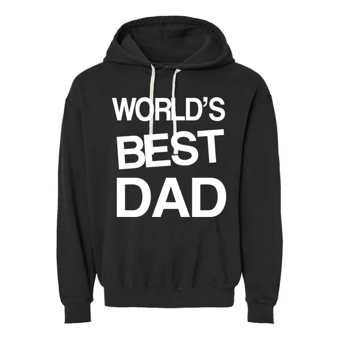 World's Best Dad Garment-Dyed Fleece Hoodie