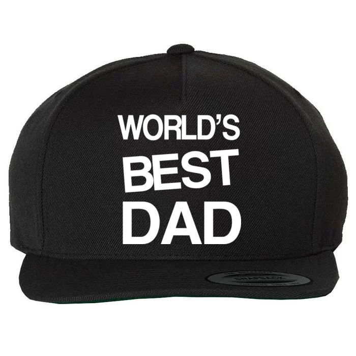 World's Best Dad Wool Snapback Cap