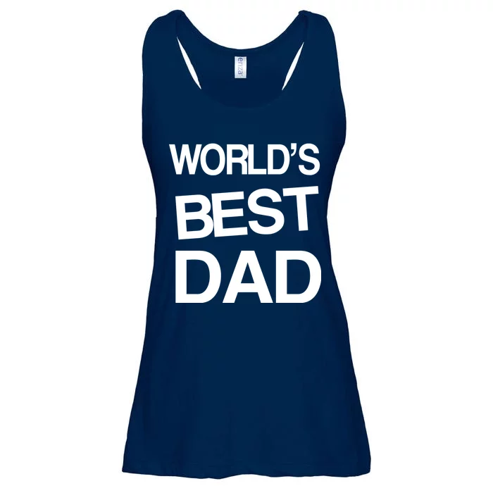 World's Best Dad Ladies Essential Flowy Tank