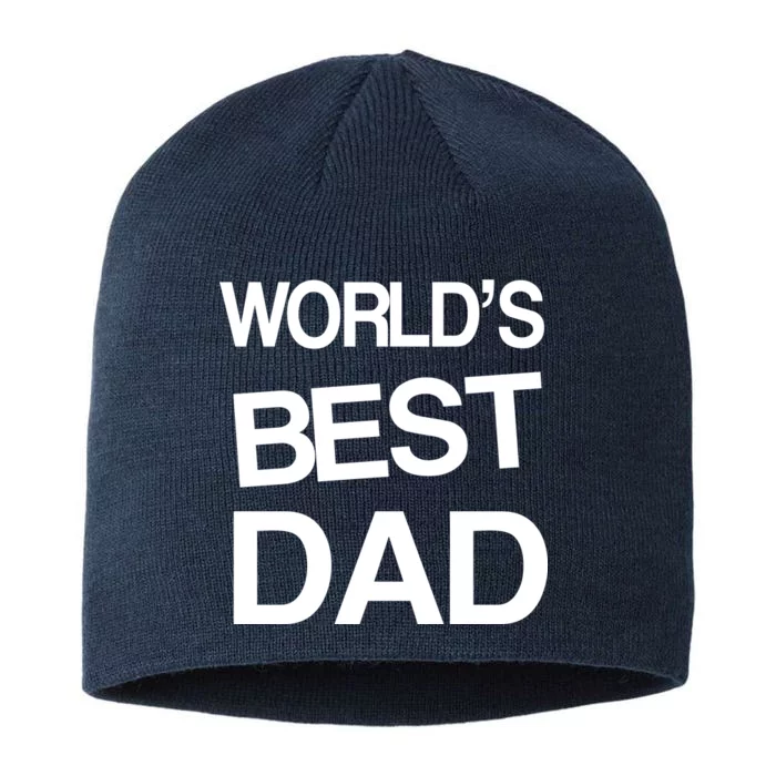 World's Best Dad 8 1/2in Sustainable Knit Beanie