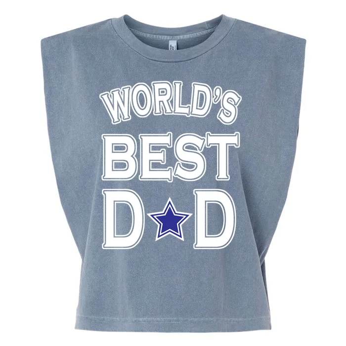 World's Best Dad Dallas Football Garment-Dyed Women's Muscle Tee