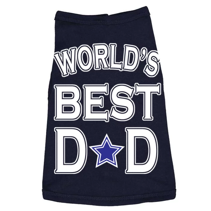 World's Best Dad Dallas Football Doggie Tank