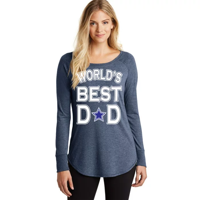 World's Best Dad Dallas Football Women's Perfect Tri Tunic Long Sleeve Shirt