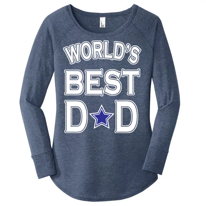 World's Best Dad Dallas Football Women's Perfect Tri Tunic Long Sleeve Shirt