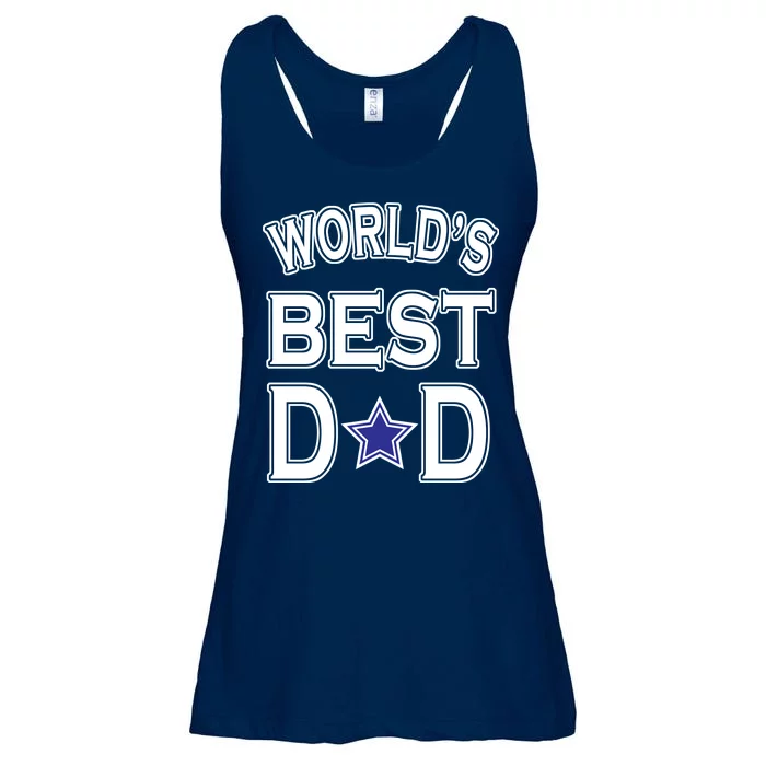 World's Best Dad Dallas Football Ladies Essential Flowy Tank