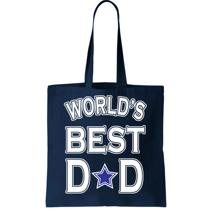 World's Best Dad Dallas Football Tote Bag