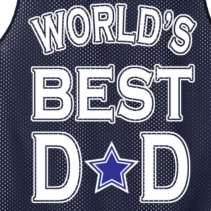 World's Best Dad Dallas Football Mesh Reversible Basketball Jersey Tank