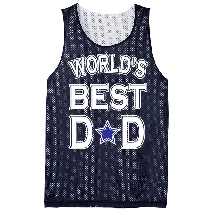 World's Best Dad Dallas Football Mesh Reversible Basketball Jersey Tank