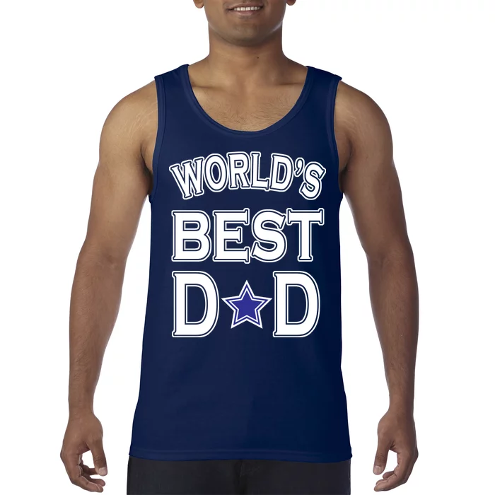 World's Best Dad Dallas Football Tank Top