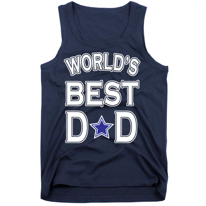 World's Best Dad Dallas Football Tank Top