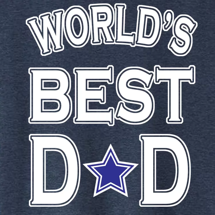 World's Best Dad Dallas Football Women's Crop Top Tee