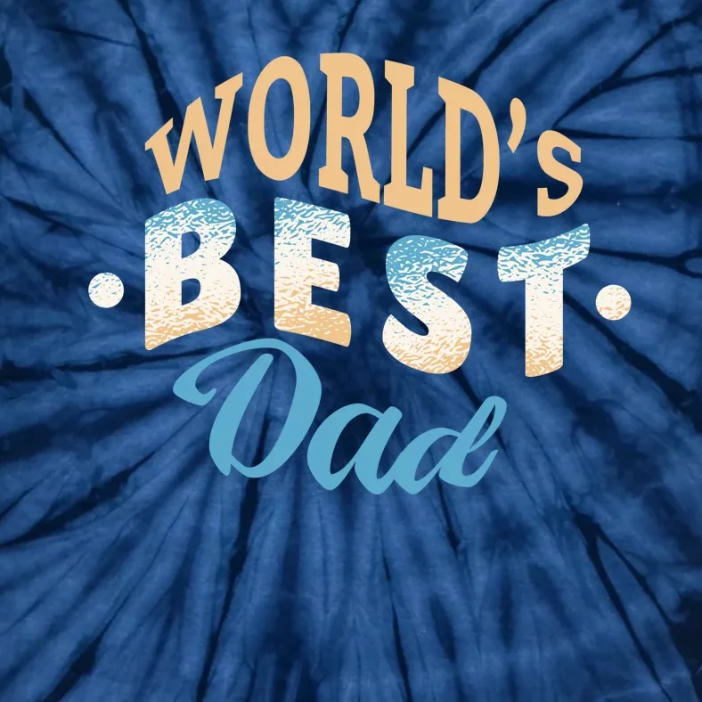 World's Best Dad Wave Tie-Dye T-Shirt