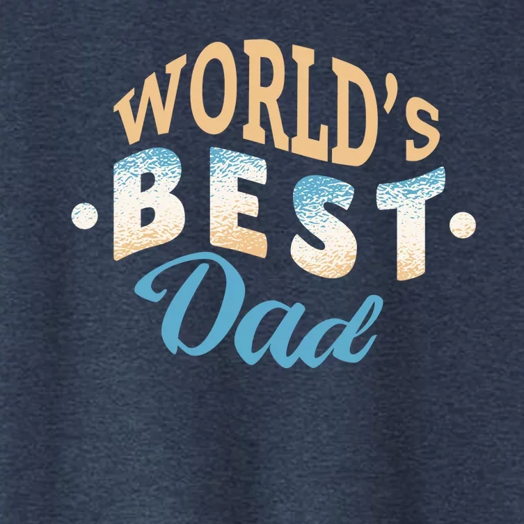 World's Best Dad Wave Women's Crop Top Tee