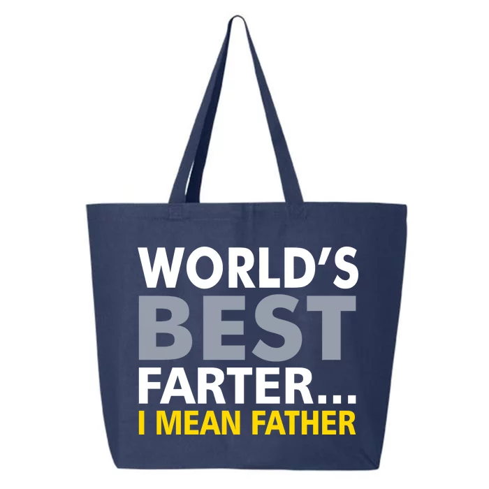 World's Best Farter I Mean Father Funny Dad 25L Jumbo Tote