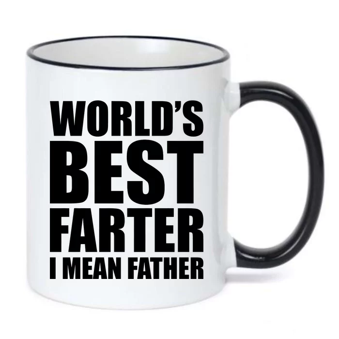 World's Best Farter I Mean Father Funny Dad Logo Black Color Changing Mug