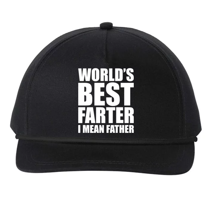 World's Best Farter I Mean Father Funny Dad Logo Snapback Five-Panel Rope Hat