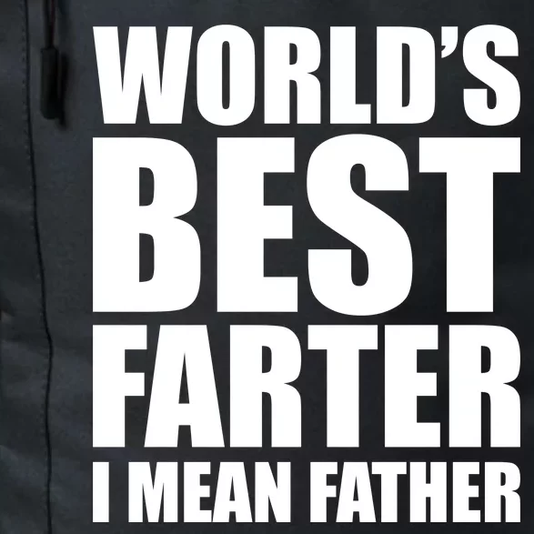 World's Best Farter I Mean Father Funny Dad Logo Daily Commute Backpack