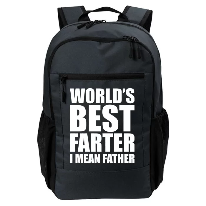 World's Best Farter I Mean Father Funny Dad Logo Daily Commute Backpack