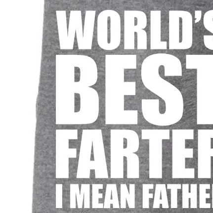 World's Best Farter I Mean Father Funny Dad Logo Doggie 3-End Fleece Hoodie