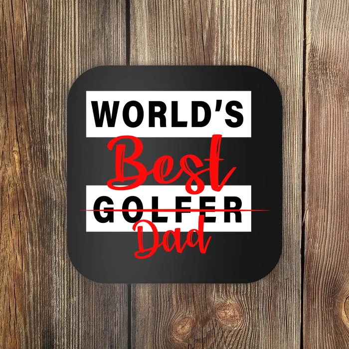 World's Best Golfer Dad Coaster