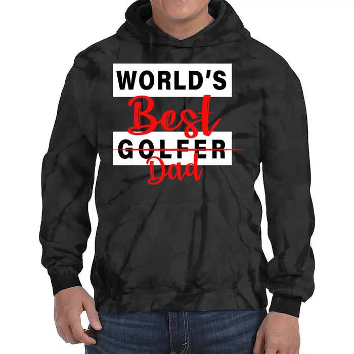 World's Best Golfer Dad Tie Dye Hoodie