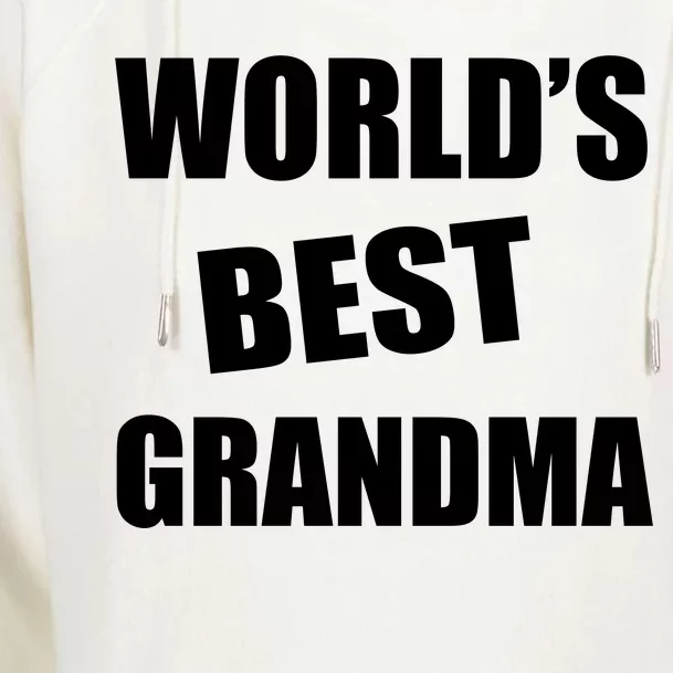 World's Best Grandma Womens Funnel Neck Pullover Hood