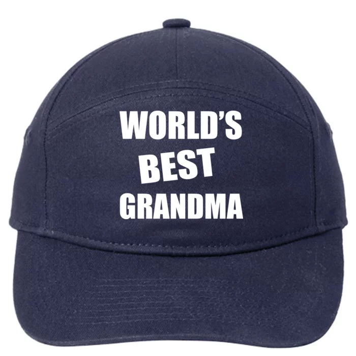 World's Best Grandma 7-Panel Snapback Hat