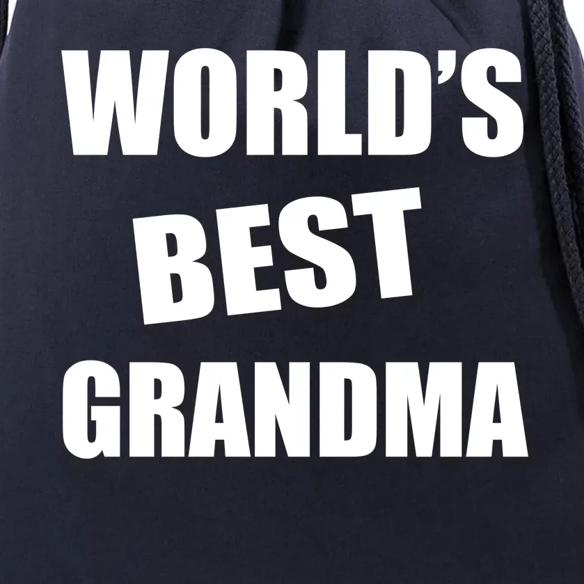 World's Best Grandma Drawstring Bag