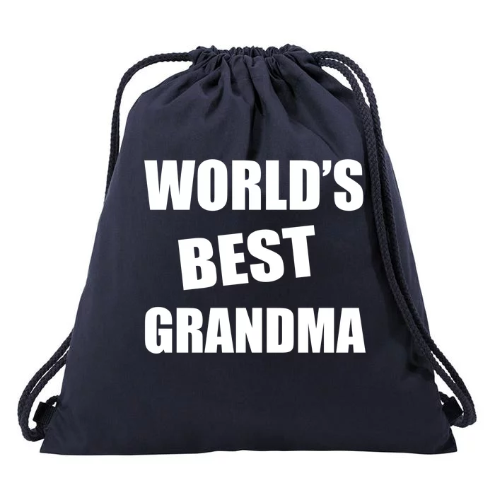 World's Best Grandma Drawstring Bag