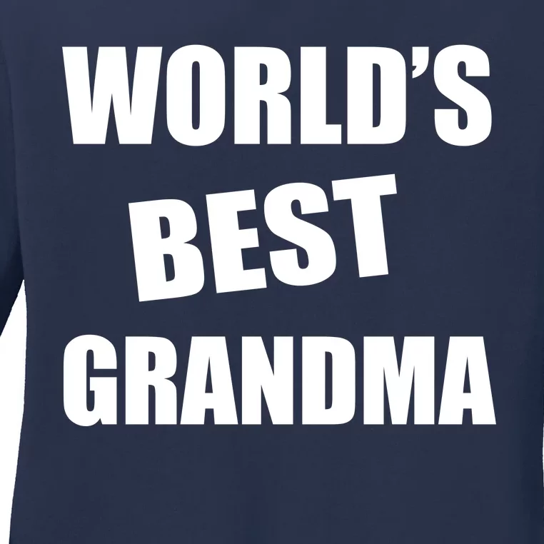 World's Best Grandma Ladies Long Sleeve Shirt