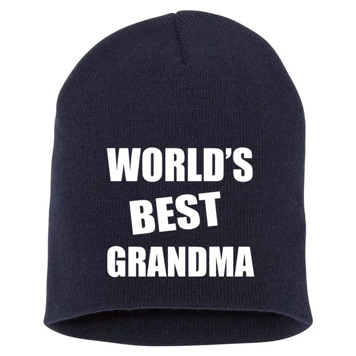 World's Best Grandma Short Acrylic Beanie