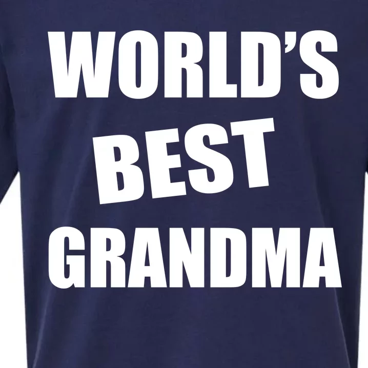 World's Best Grandma Sueded Cloud Jersey T-Shirt