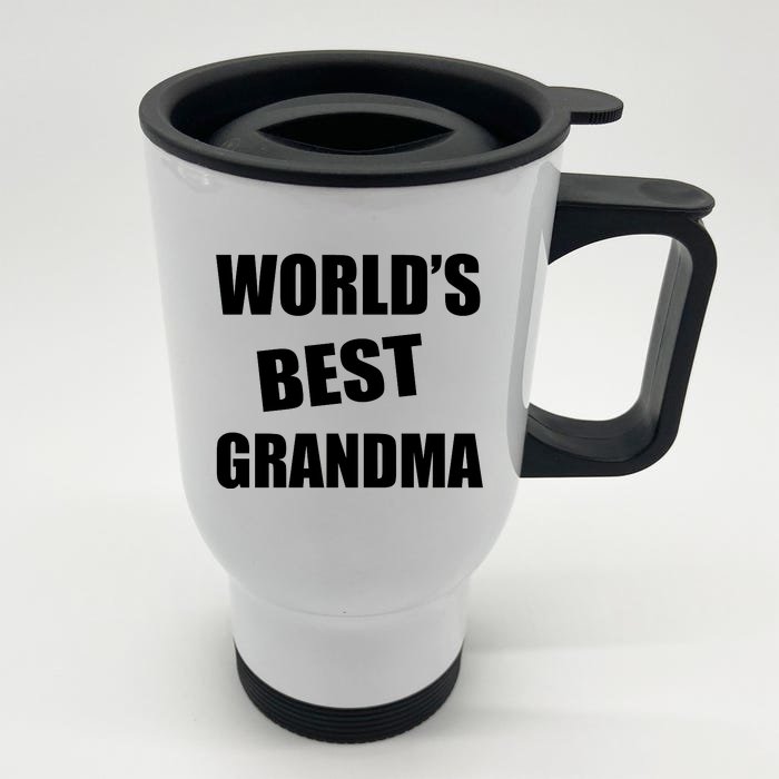 World's Best Grandma Front & Back Stainless Steel Travel Mug