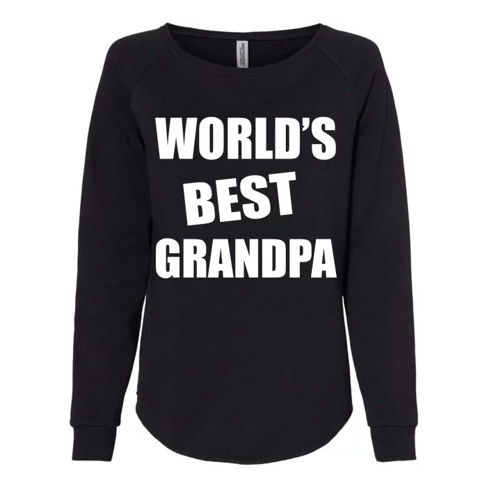 World's Best Grandpa Womens California Wash Sweatshirt