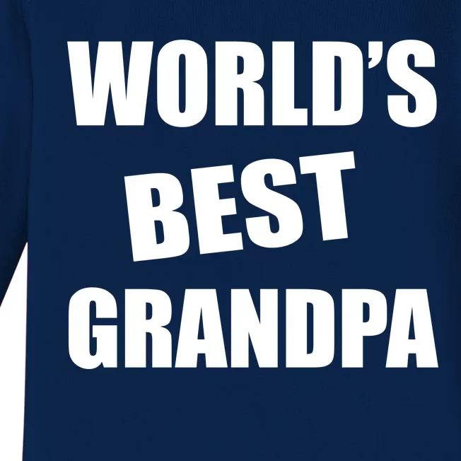 World's Best Grandpa Baby Long Sleeve Bodysuit