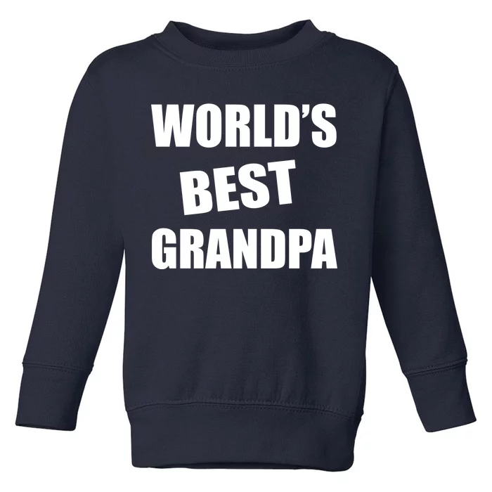 World's Best Grandpa Toddler Sweatshirt