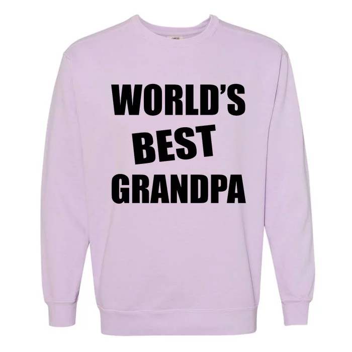 World's Best Grandpa Garment-Dyed Sweatshirt