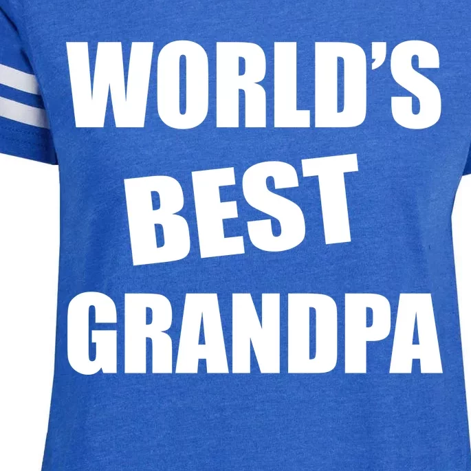 World's Best Grandpa Enza Ladies Jersey Football T-Shirt