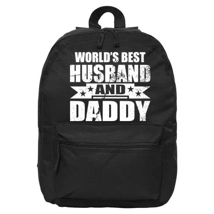 World's Best Husband And Daddy 16 in Basic Backpack