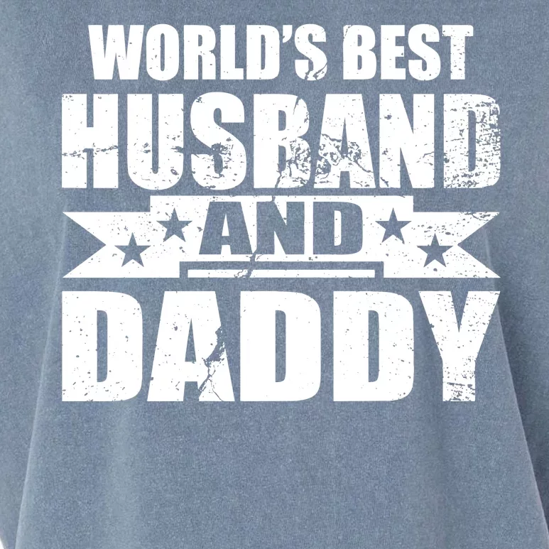 World's Best Husband And Daddy Garment-Dyed Women's Muscle Tee