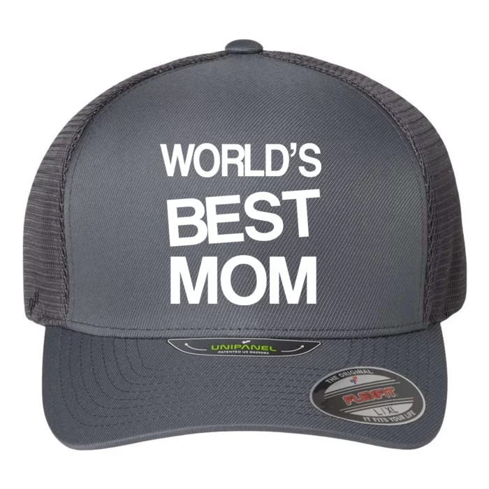 World's Best Mom Flexfit Unipanel Trucker Cap