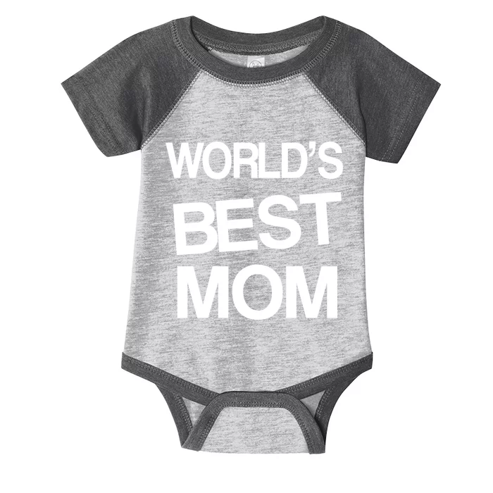 World's Best Mom Infant Baby Jersey Bodysuit