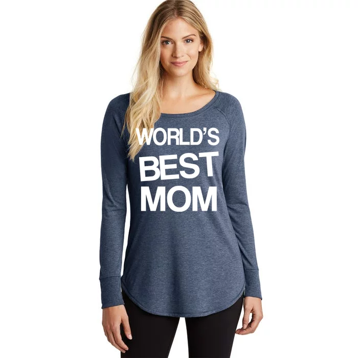 World's Best Mom Women's Perfect Tri Tunic Long Sleeve Shirt