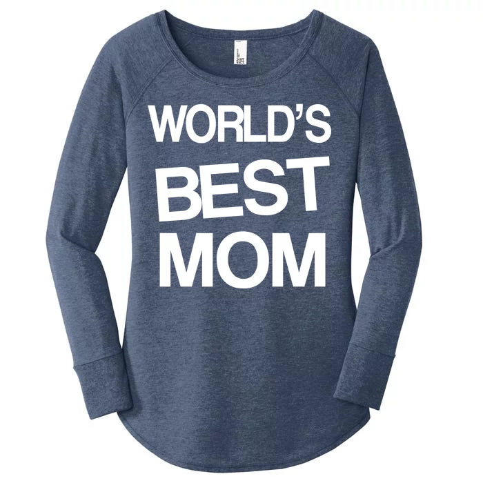 World's Best Mom Women's Perfect Tri Tunic Long Sleeve Shirt