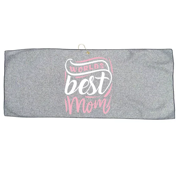 Worlds Best Mom Mothers Day Gift Large Microfiber Waffle Golf Towel